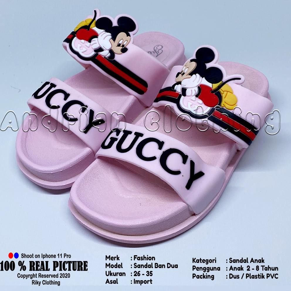 GUCCI Giày Sandal Thời Trang Cho Bé Gái Qr 27ma1bs 26-30