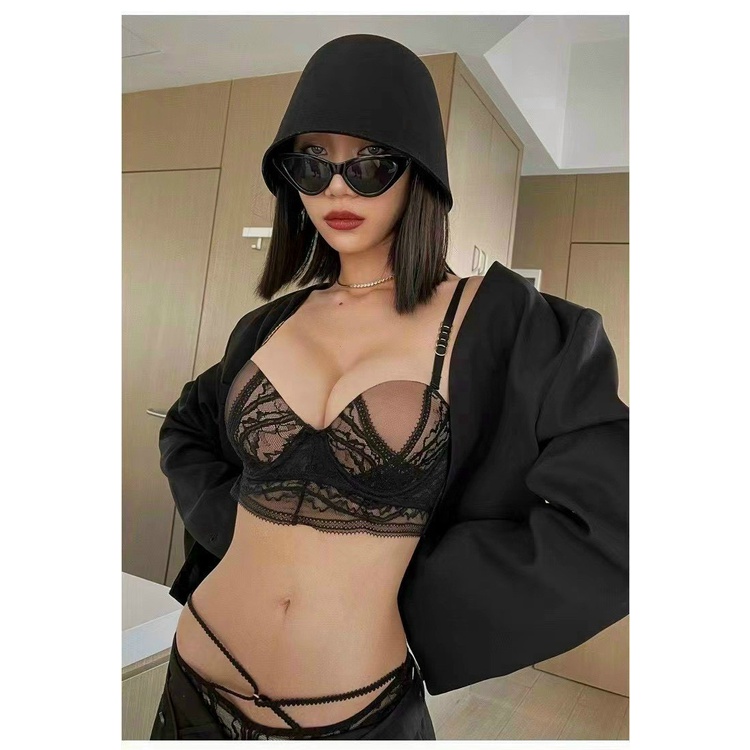 Bộ đồ lót corset ren cao cấp đẩy ngực sexy 1804 [MEOW Corset]
