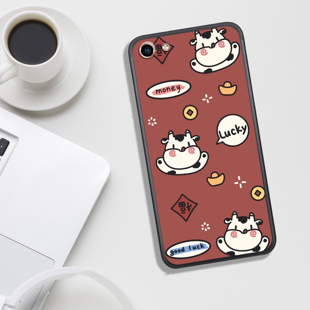 ỐP LƯNG VIVO Y53/Y55/Y66/Y67/Y81/Y83, IN HÌNH BÒ SỮA SIÊU SIÊU ĐÁNG YÊU