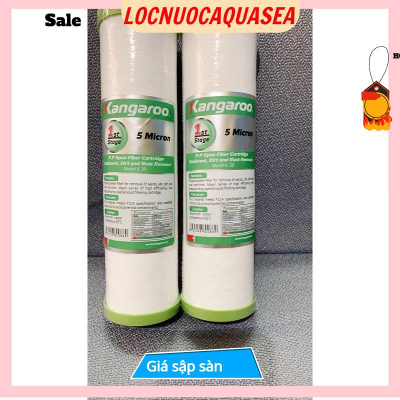 Giá Sốc Bộ 04 Lõi Lọc Nước Kangaroo gồm: 02 Lõi số 1, 01 Lõi số 2, 01 Lõi số 3 👉 Lõi Lọc Số 1,2,3 Kangaroo