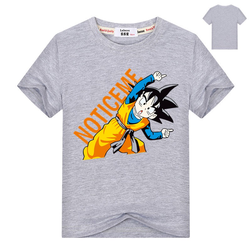 Áo thun trẻ em💖Áo cotton mát mịn In Hình Dragon Ball Z Goku siêu dễ thương cho bé trai và bé gái - SSSHOP