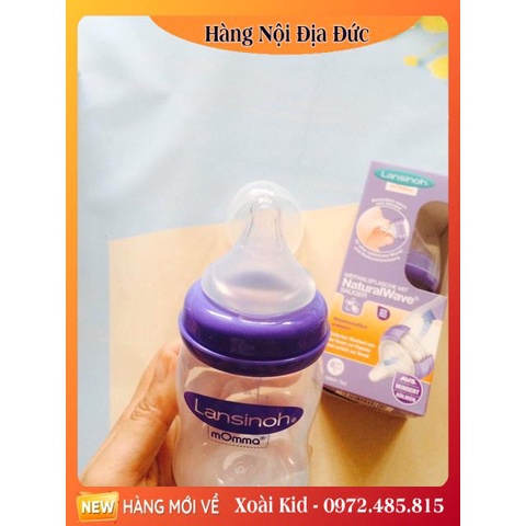 Bình sữa Lansinoh size 160ml, 240ml cho bé từ sơ sinh của Đức