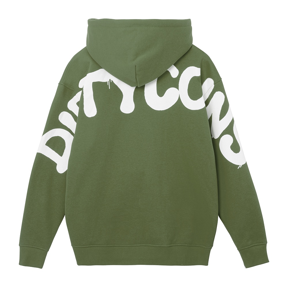 DirtyCoins Áo khoác On The Wall Hoodie – Olive/ White