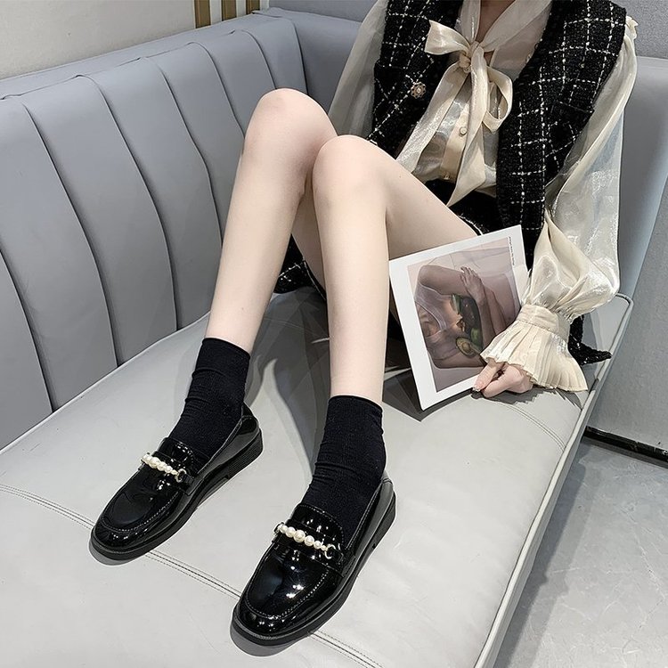 Giày Lười Da Đính Ngọc Trai Thời Trang Cho Nữ | BigBuy360 - bigbuy360.vn