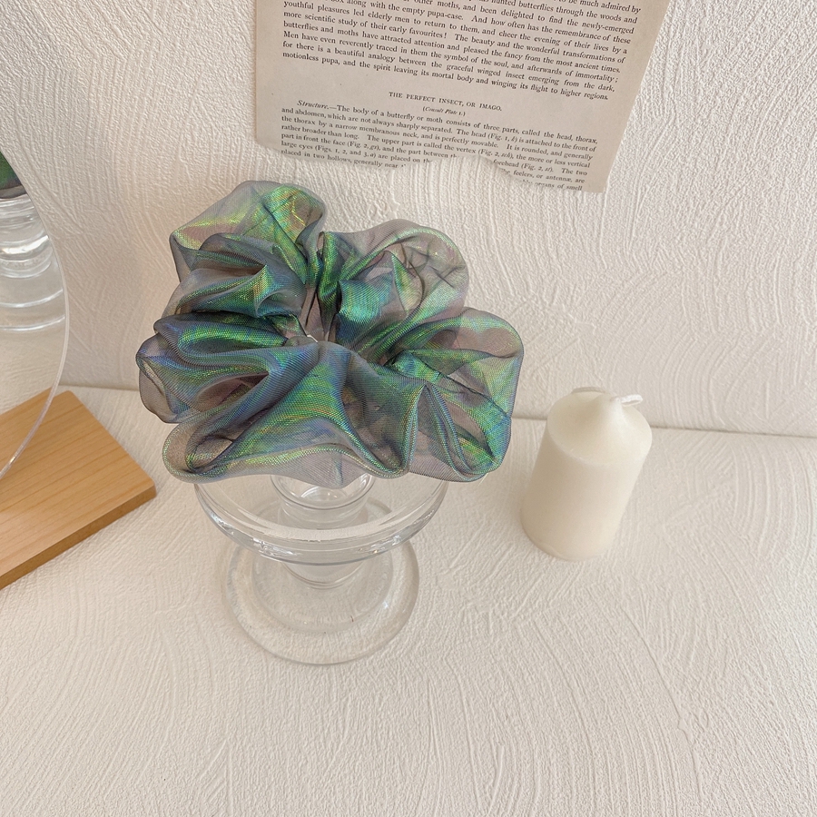 Dây Cột Tóc Scrunchies Màu Sắc Lấp Lánh