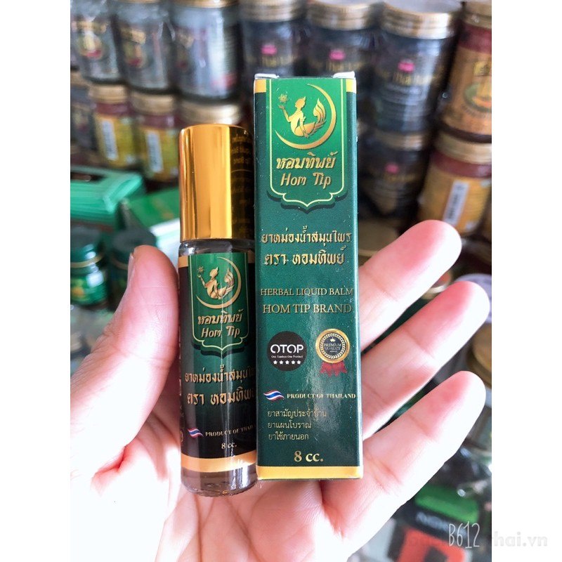 Dầu thảo ḋược 21 vị OTOP Herbal Liquid Balm Hom Tip Brand Thái Lan