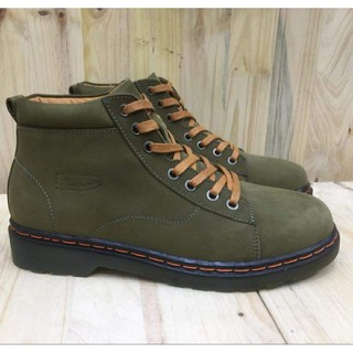 GIÀY DA BÒ ĐỐC BÚC CỔ LỬNG XANH