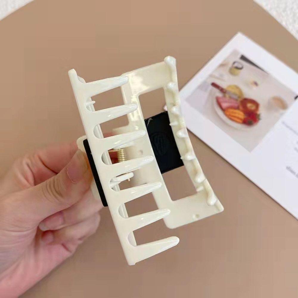 NICKOLAS Kẹp Tóc Càng Cua Hình Mặt Cười Phong Cách Hàn Quốc Cho Nữ