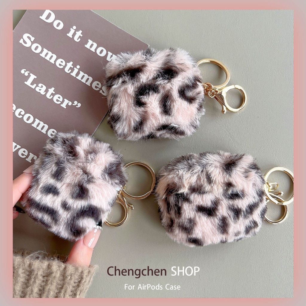 Vỏ Bảo Vệ Hộp Sạc Tai Nghe AirPods3 Gen AirPods3 2021 3 Bằng Lông Màu Hồng Dễ Thương Ốp