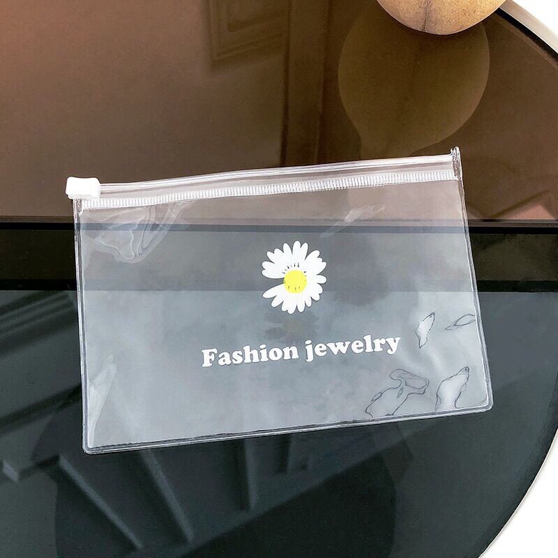 Túi zip đựng đồ hình con chim ,hoa cúc cưng xỉu