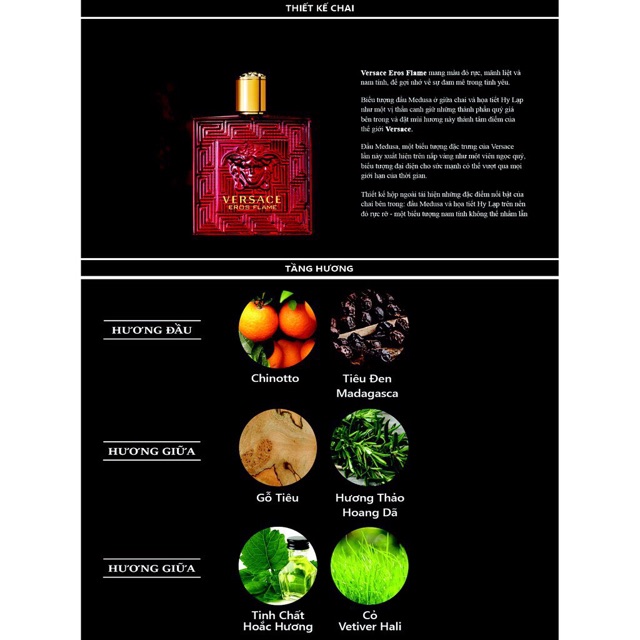  Nước hoa tester versace eros flame edp 100ml (như hình, tự chụp)