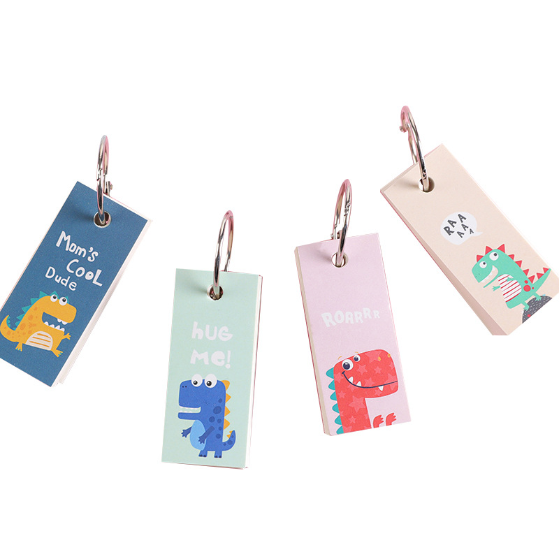 Sổ Tay Ghi Chú 80 Trang Bìa Bằng Sắt Hình Khủng Long Dễ Thương