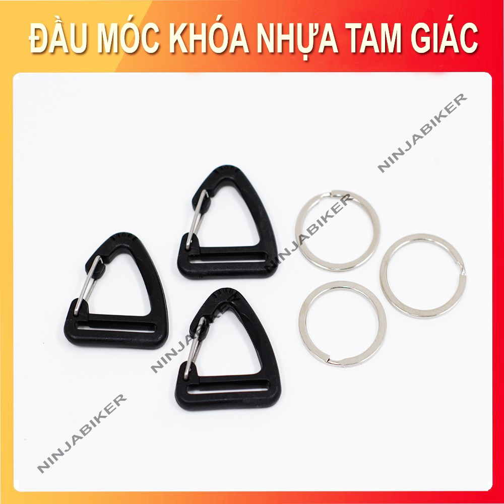 Đầu móc khóa nhựa tam giác