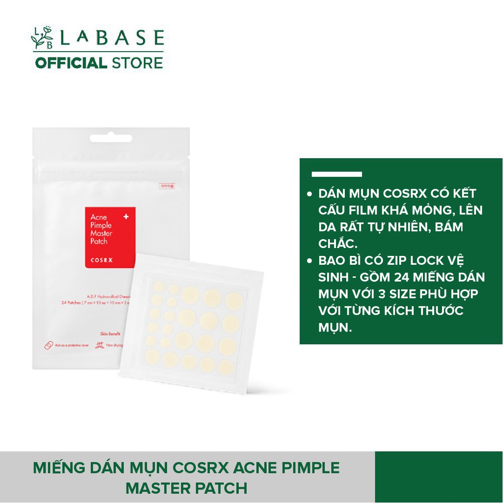 [Mã SKAMPUSH8 giảm 10% đơn 200K] Miếng Dán Mụn Cosrx Acne Pimple Master Patch