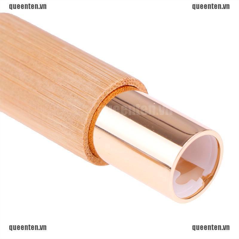 4G Bamboo Lipstick Tube Top Grade Lip Balm Sub Package DIY Empty Lip Container QUVN