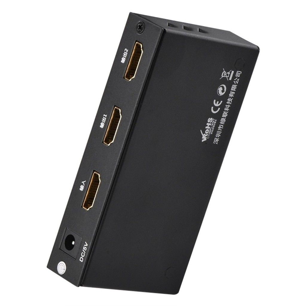 Bộ chia cổng HDMI 1 ra 2 Hỗ trợ full HD Chính hãng Ugreen 40201 Cao cấp_Hàng chính hãng bảo hành 18 tháng