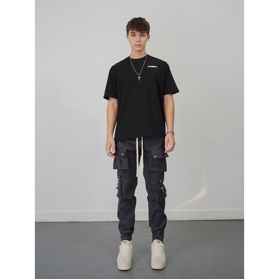 Quần túi hộp lưng thun dây kéo TOBI - Zipper Cargo Pant