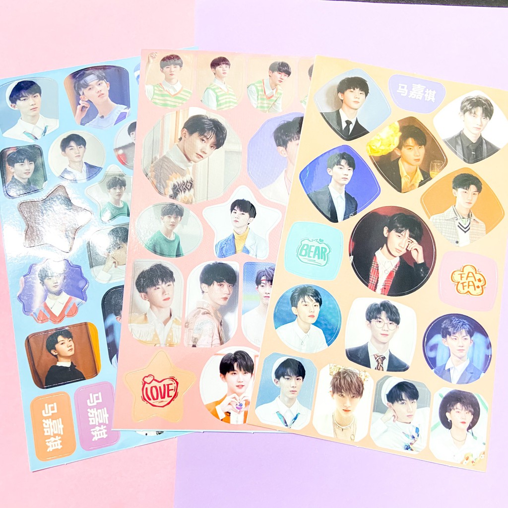 ( 12 tấm ) Ảnh dán sticker in hình thành viên TNT THỜI ĐẠI THIẾU NIÊN ĐOÀN trang trí idol thần tượng xinh xắn