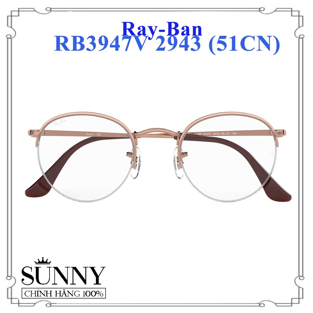 RB3947V 2943 (51CN) - Gọng kính thời trang Rayban chính hãng, bảo hành toàn quốc, thiết kế dễ đeo bảo vệ mắt