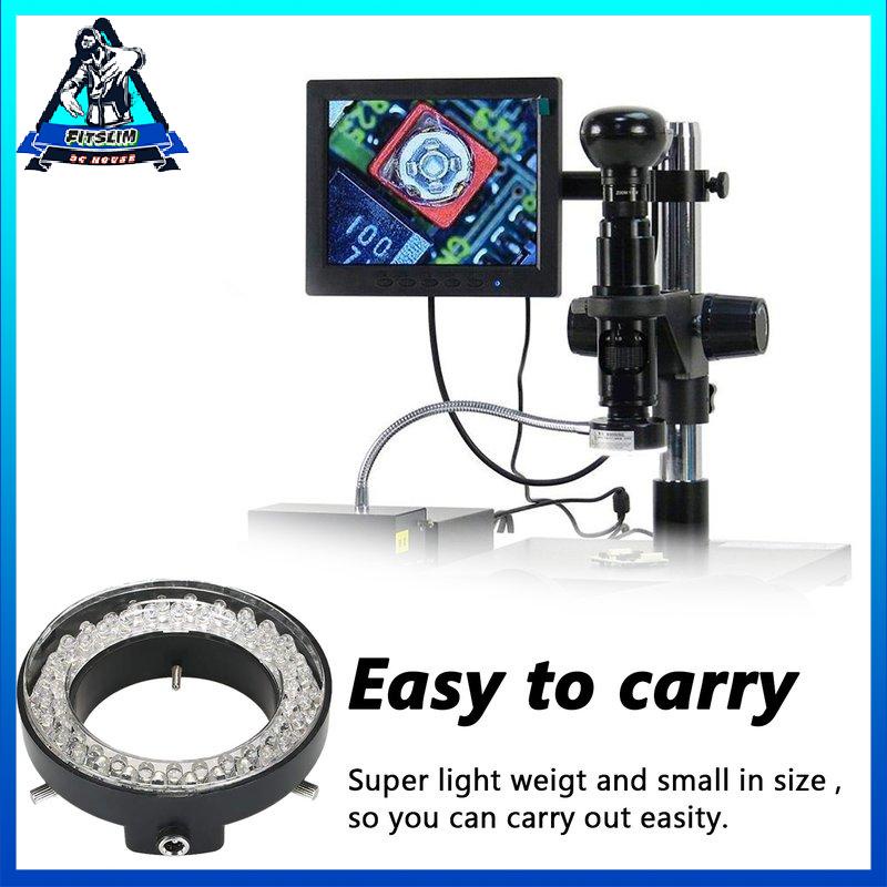 [Fitslim] Adjustable 56 LED Ring Light Illuminator Lamp for Industry Stereo Microscope