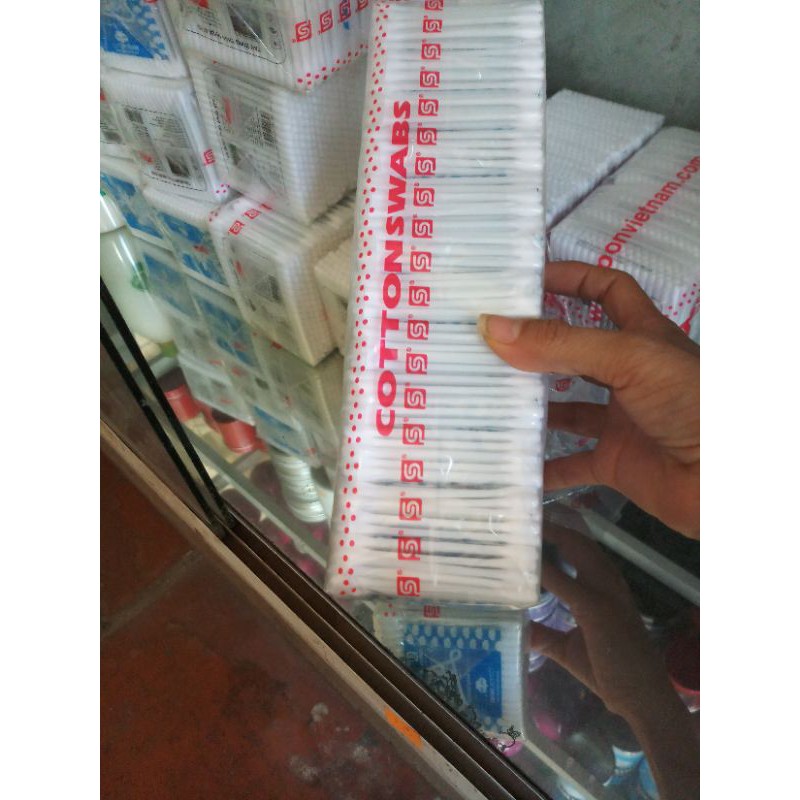 Tăm bông ngoáy tai vỉ 12 gói