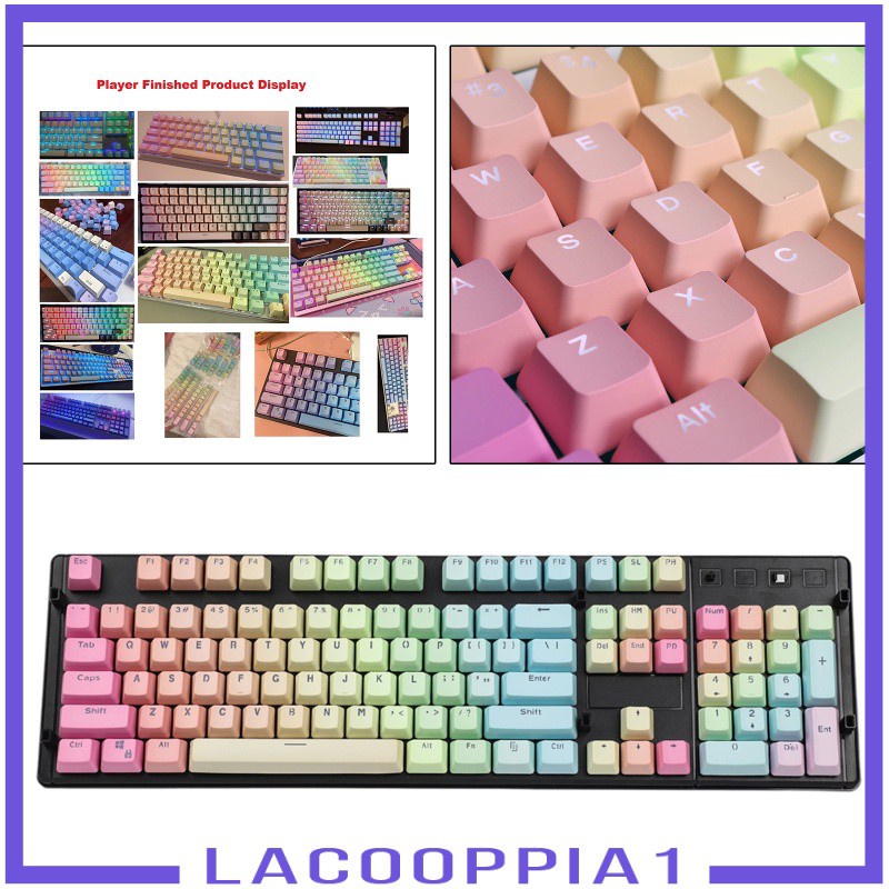 [LACOOPPIA1] 104 Keys Mechanical Switch Keyboard Keycaps PBT Keycaps