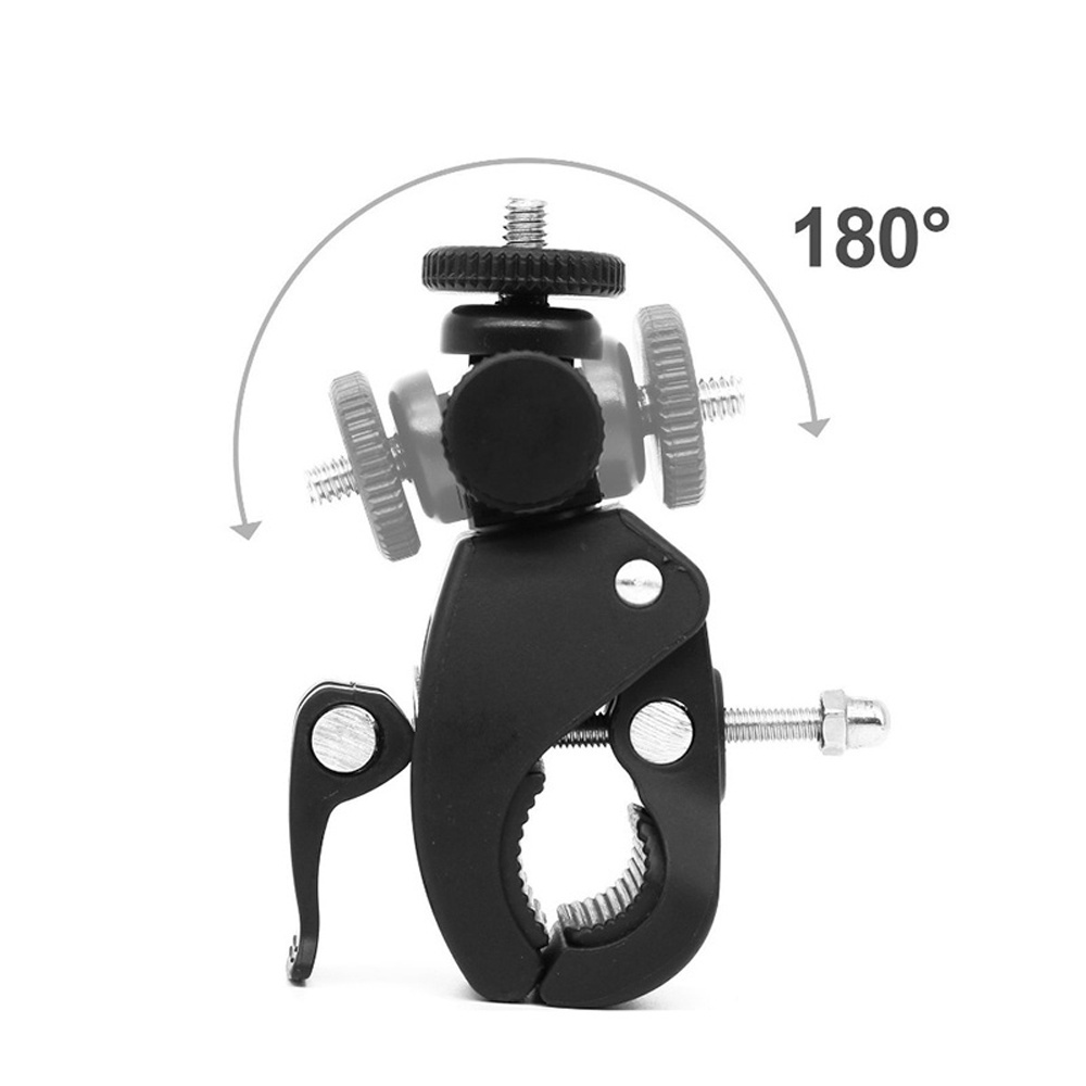 Kẹp gắn máy ảnh/ máy quay hành trình GOPRO bằng nhựa màu đen tùy chỉnh tiện dụng cho xe đạp/ xe máy