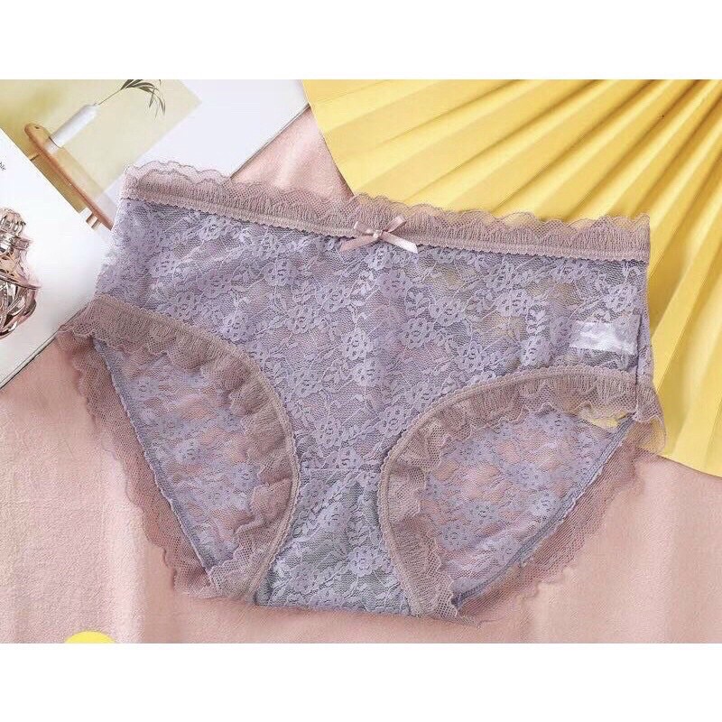 Quần lót ren cao cấp màu pastel mềm mát sexy 2232