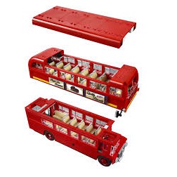 Lắp Ghép Ô Tô Bus Hai Tầng Thành Phố London Leji 71045