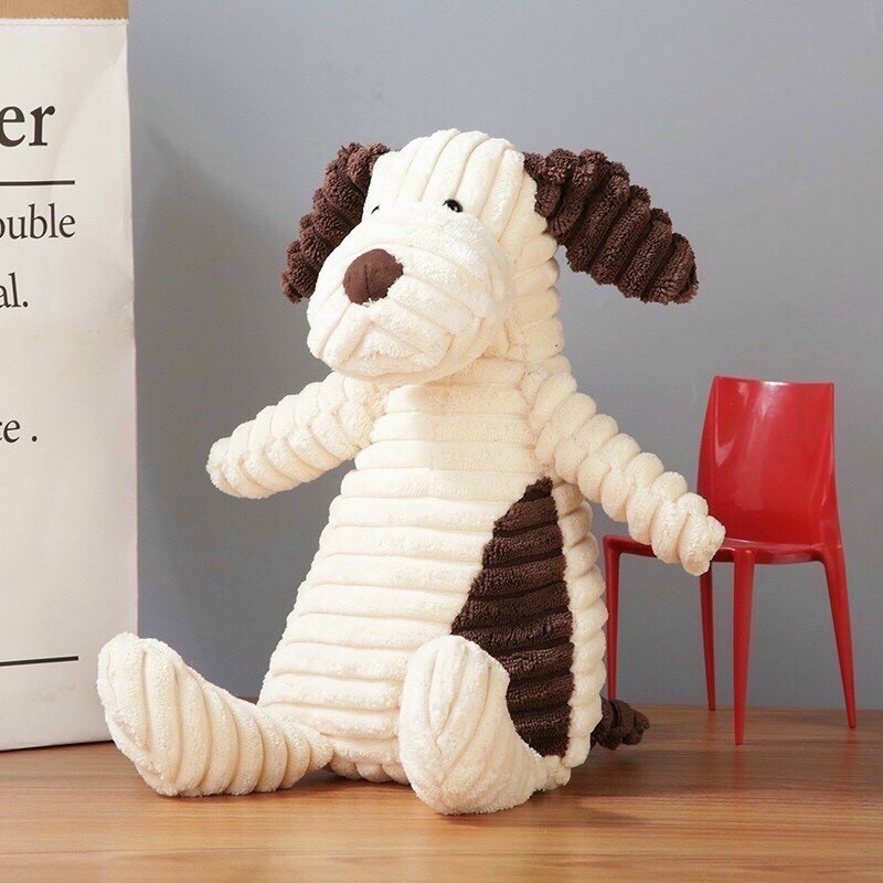 Cún bông size 40cm ngộ nghĩnh đáng yêu - Thú nhồi bông cao cấp mềm mịn không xù lông cho bé ôm ngủ, chơi và chụp ảnh