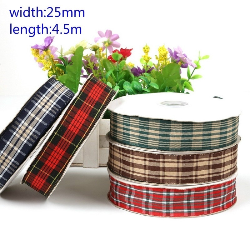 Cuộn dây ruy băng xinh xắn chuyên dụng cho việc gia công bông tai thủ công 25mm 4.5m