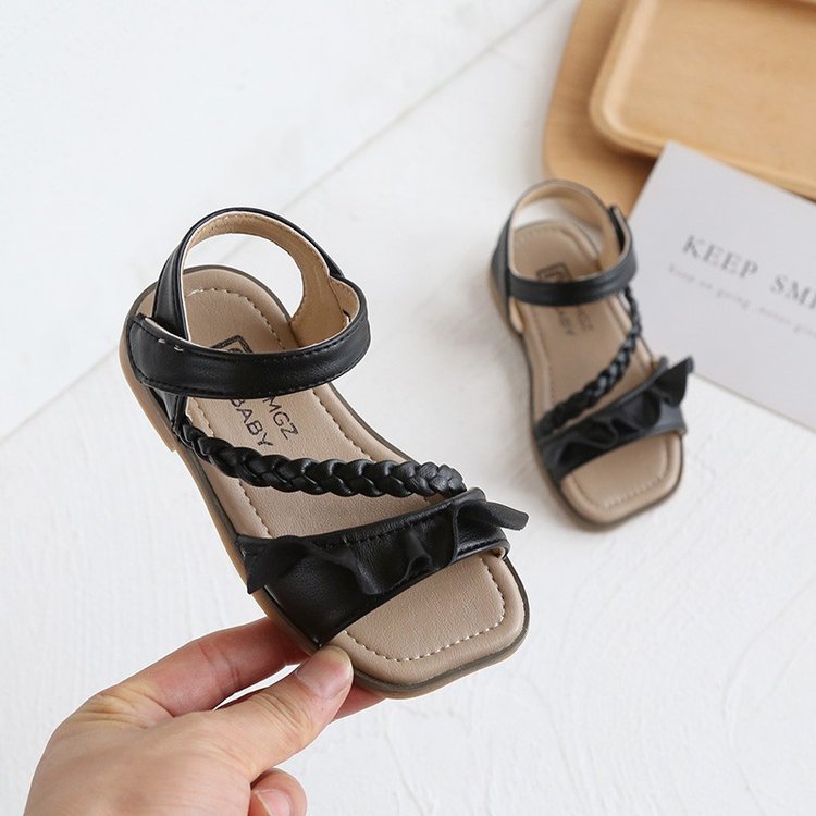 Giày Sandal Quai Dán Phong Cách Công Chúa Cho Bé Gái 1-8 Tuổi