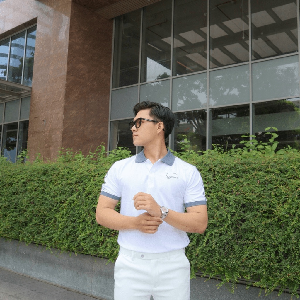 Áo Thun Nam Polo Cổ Trụ 3 Màu Chất Cotton Mềm Thấm Hút Tốt Đủ Size Phối Chữ Ký Siêu Đẹp NEW UNISEX