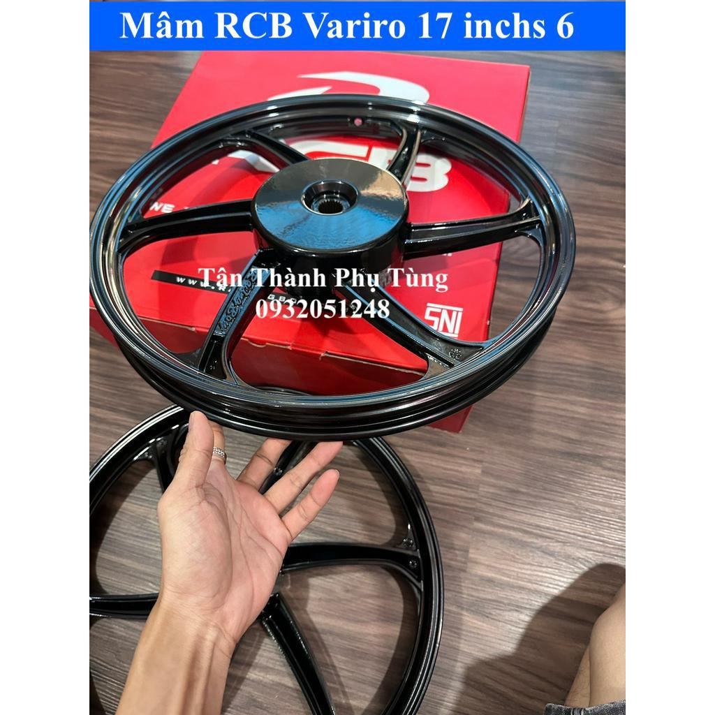Mâm RCB Vario 6 cây 17 inch chính hãng - Màu đen