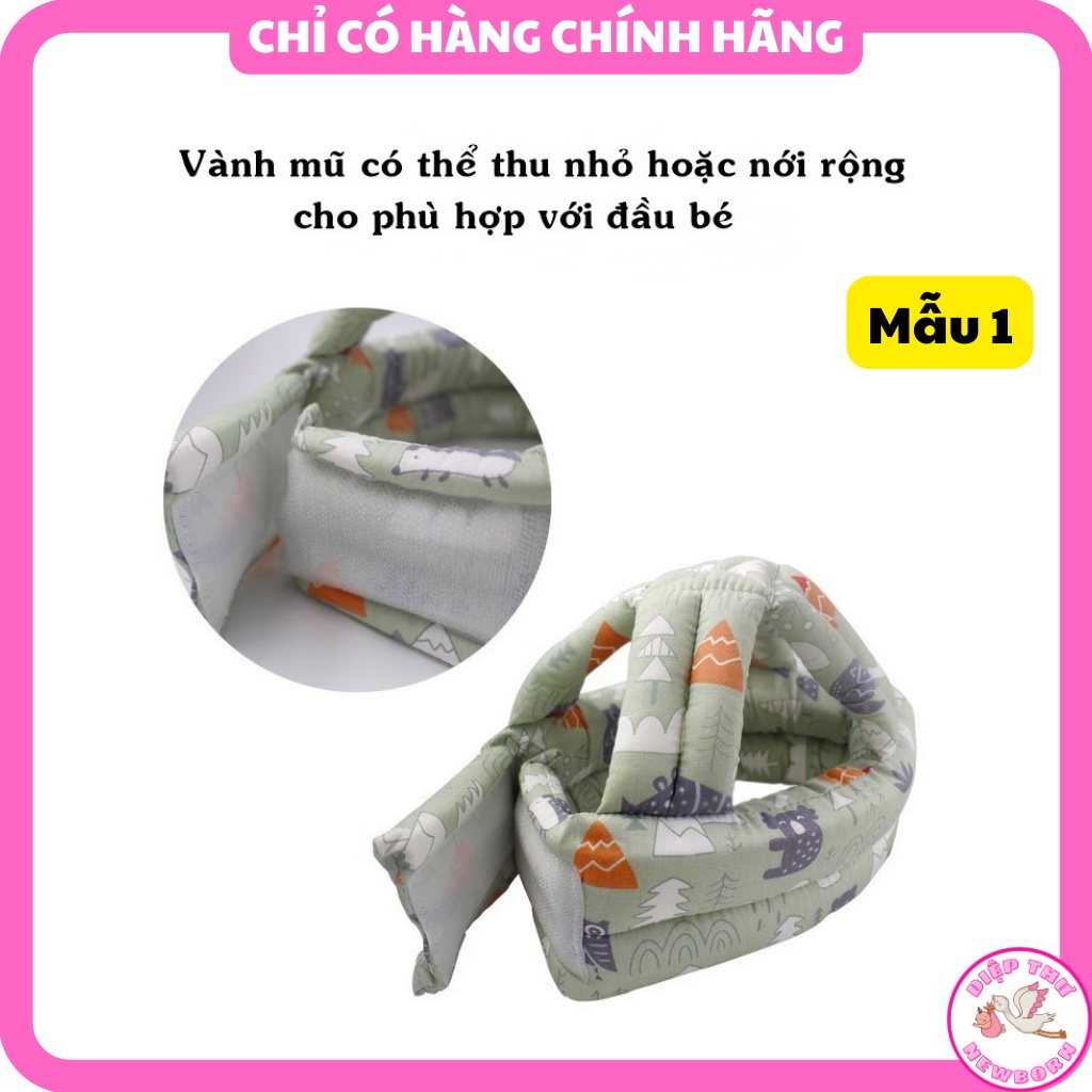 Mũ, Nón Bảo Vệ Đầu Cho Bé Tập Bò, Tập Đi