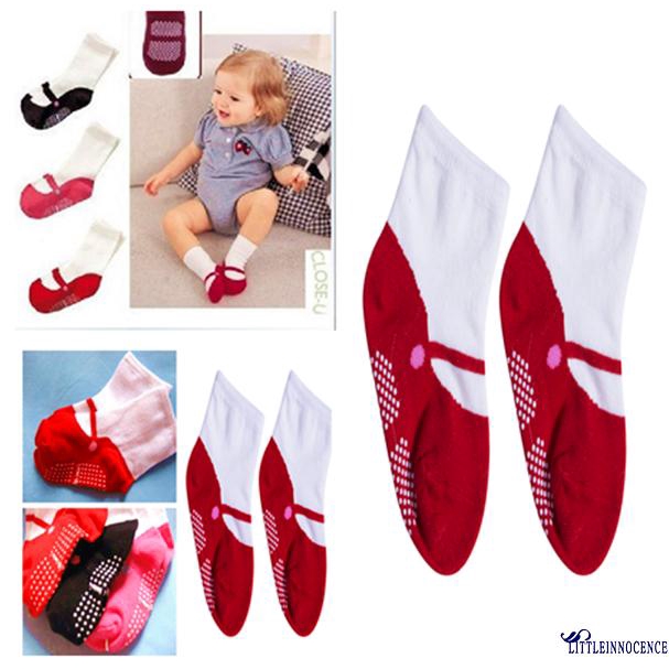 Vớ cotton chống trượt giữ ấm cho bé