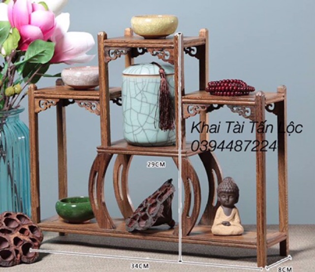 Kỉ bàn trà mini để đặt tượng , chậu bonsai trang trí tphcm