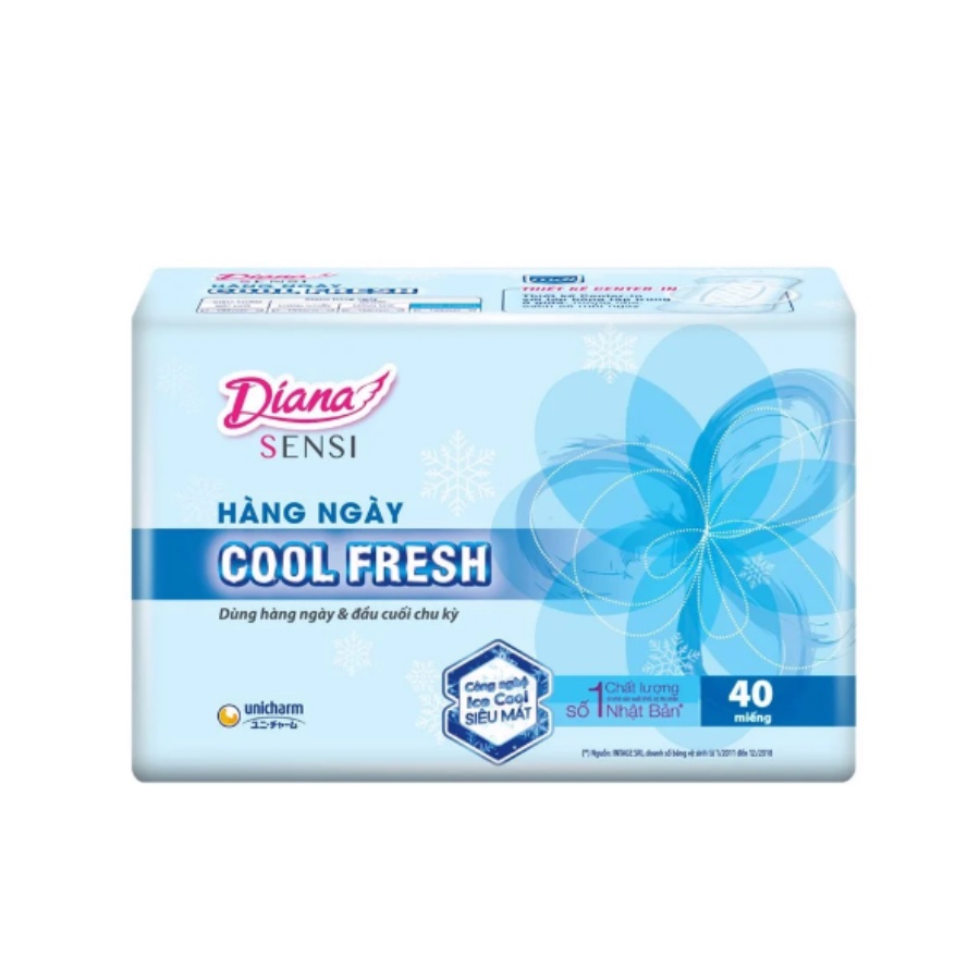 Băng Vệ Sinh Hàng Ngày Sensi Cool Fresh Diana 40 Miếng