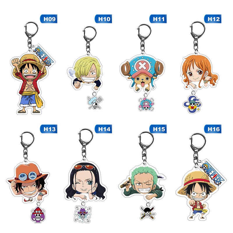 Móc khóa họa tiết hoạt hình One Piece độc đáo