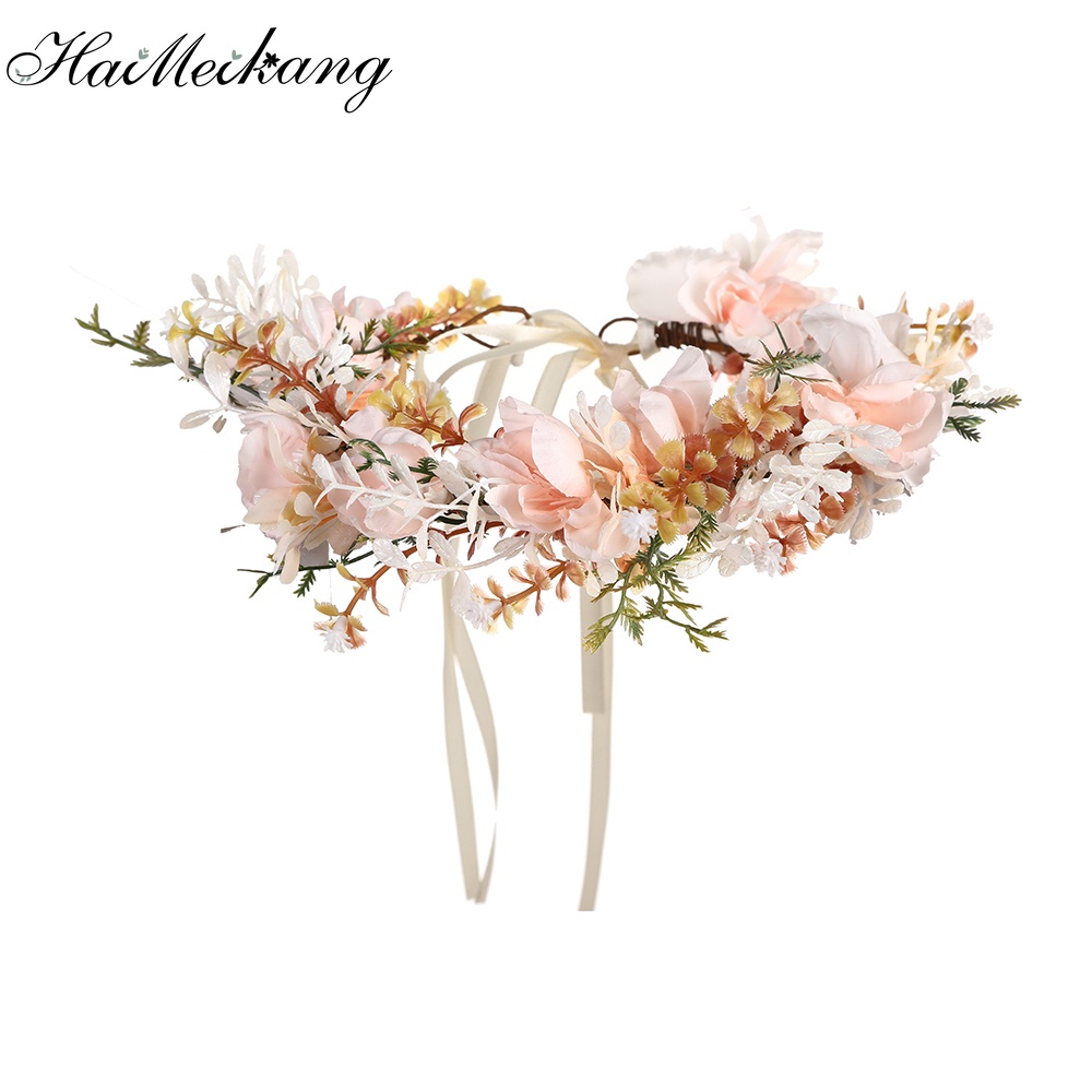 Vòng Hoa Đội Đầu Haimeikang Phong Cách Bohemian