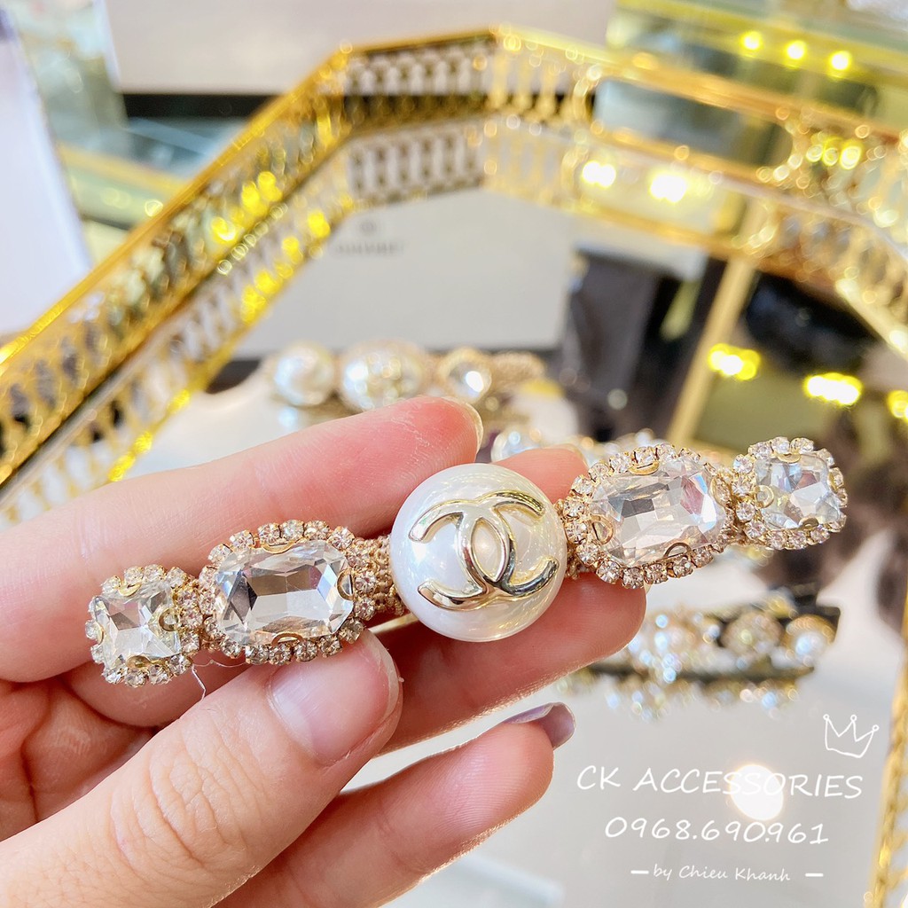 [Rẻ vô địch Kẹp tóc Thương Hiệu Cao cấp Ｃｈａｎｅｌ Ｄｉｏ Hàng loại 1 C K Accessories Sỉ  Ảnh Thật