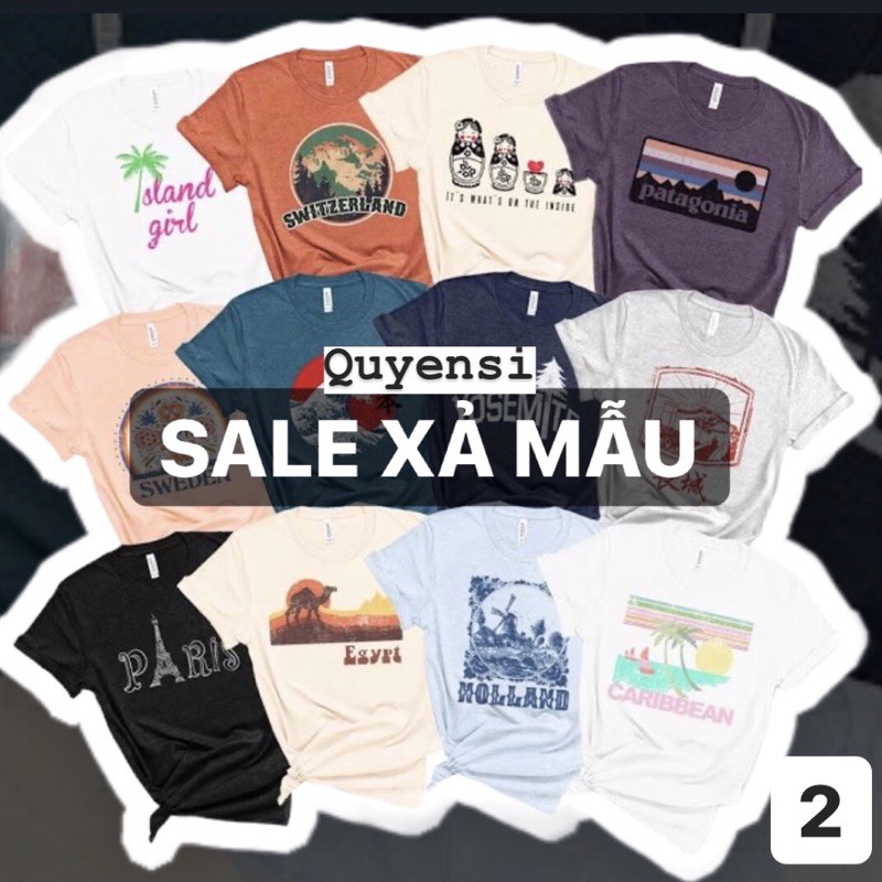 ÁO THUN MỸ SALE XẢ MẪU
