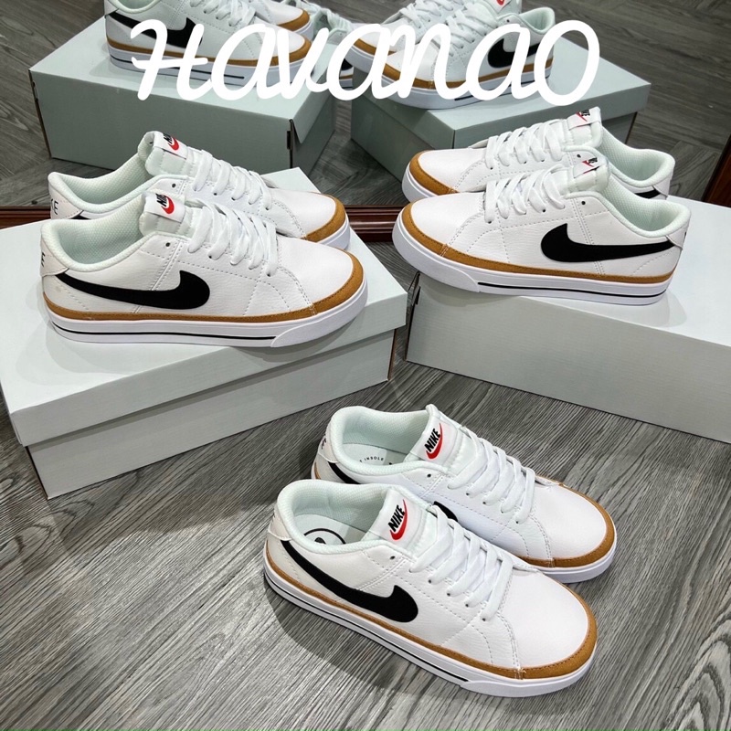 Giày Nike blazer viền nâu 11 . Nike legacy cổ thấp siêu cấp sneaker nam nữ