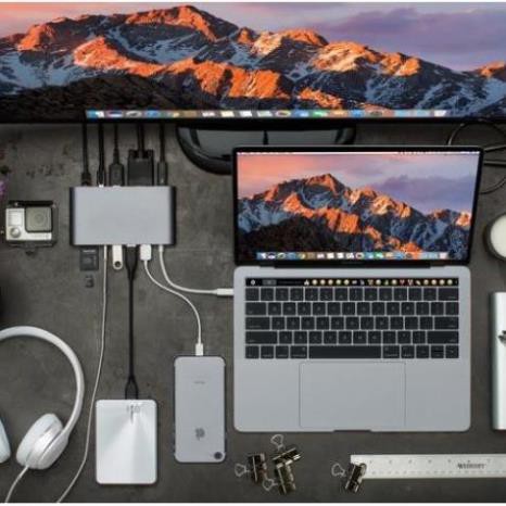 Cổng Chuyển Hyperdrive Ultimate Usb-C Cho Macbook,PC,Devices Chính Hãng