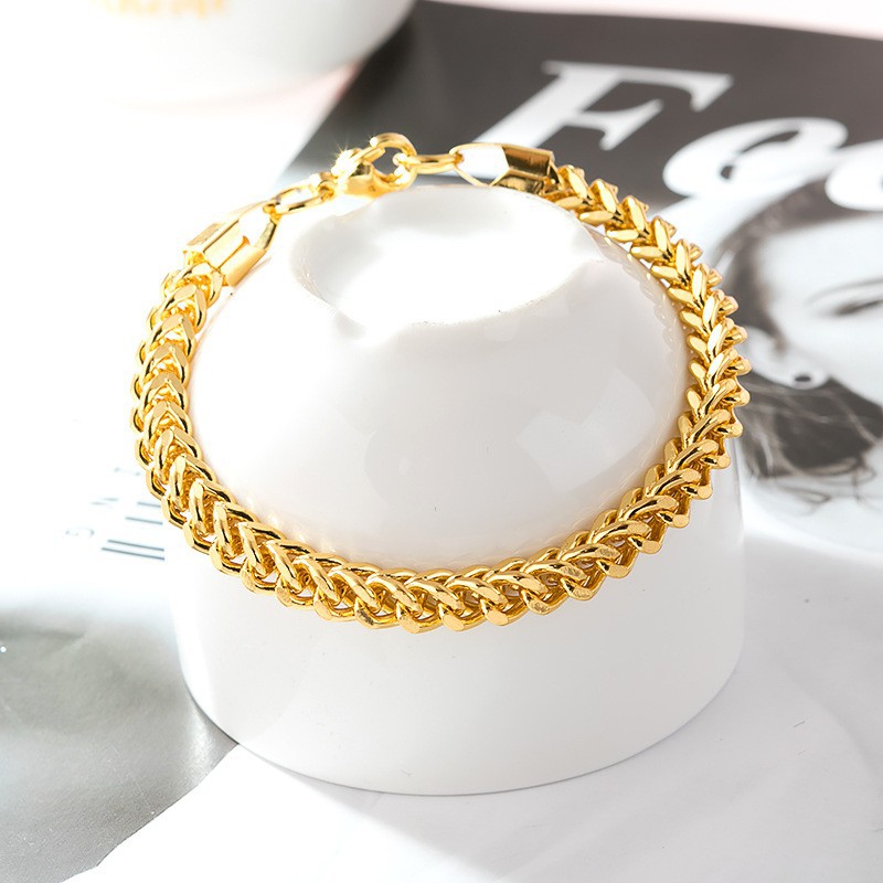 Vòng đeo tay hình rắn titan thép thời trang cho nam và nữ