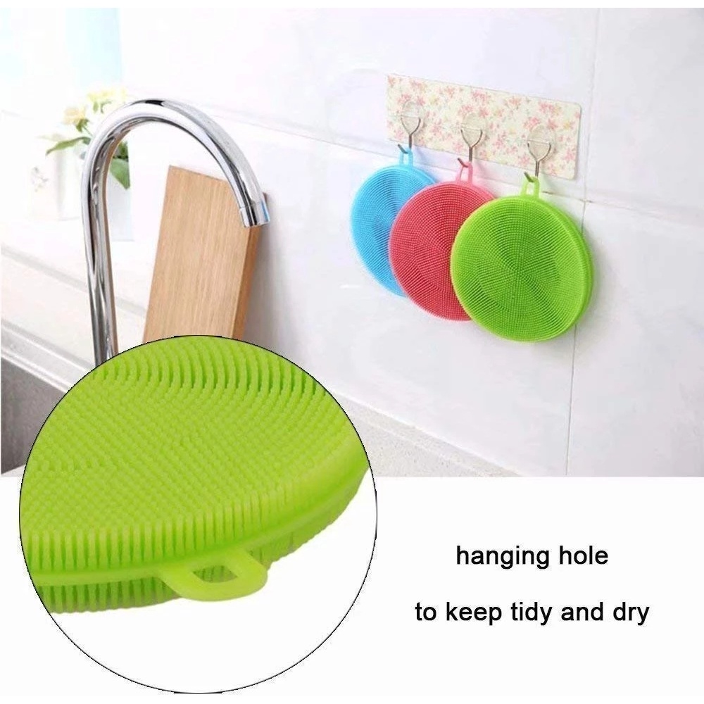 Miếng rửa chén bằng silicone cách nhiệt đa năng