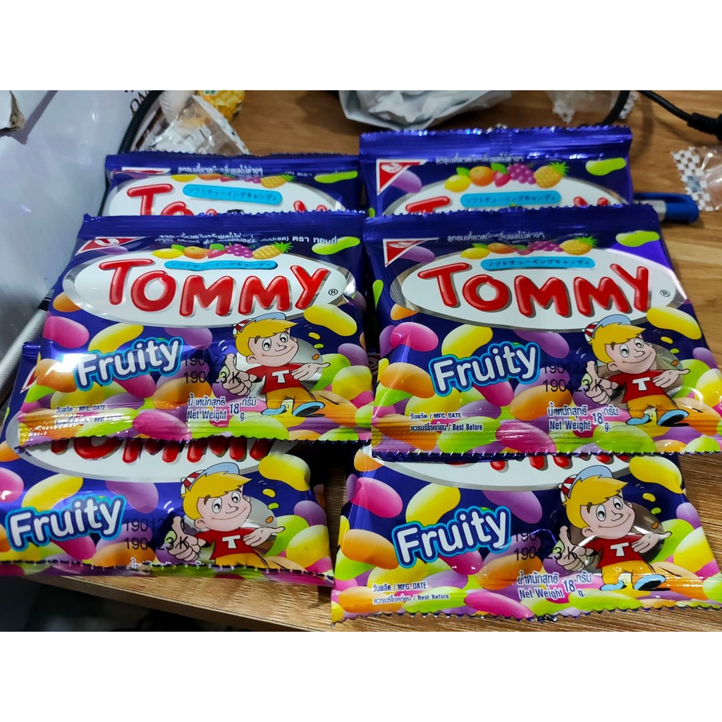 [ Kẹo trẻ em ] Combo 5 gói kẹo bi dẻo trái cây Tommy Fruity Thái lan