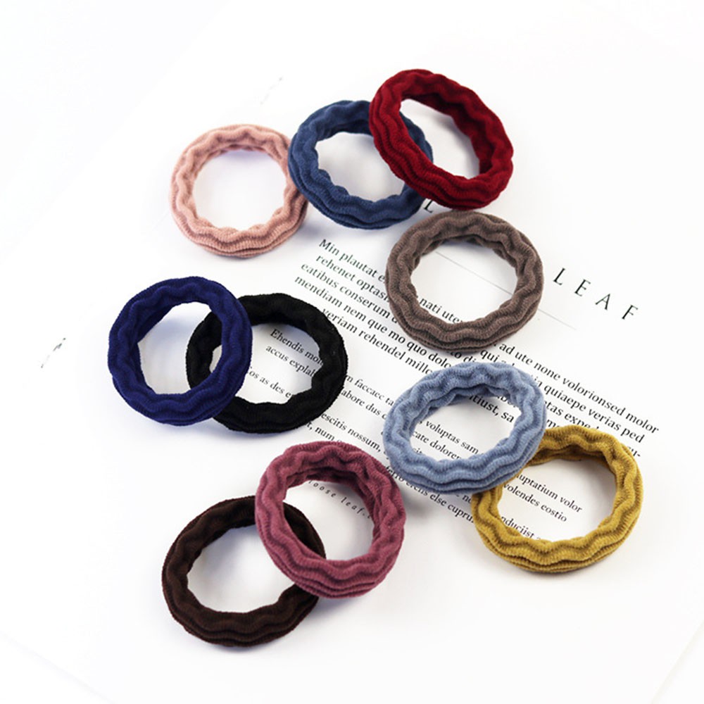 5pcs Korean Style Hair Accessories Headwear Seamless Hair Ties