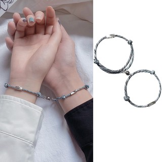 Vòng Tay Bện Dây Mặt Hình Ngọn Núi Thời Trang Hàn Quốc