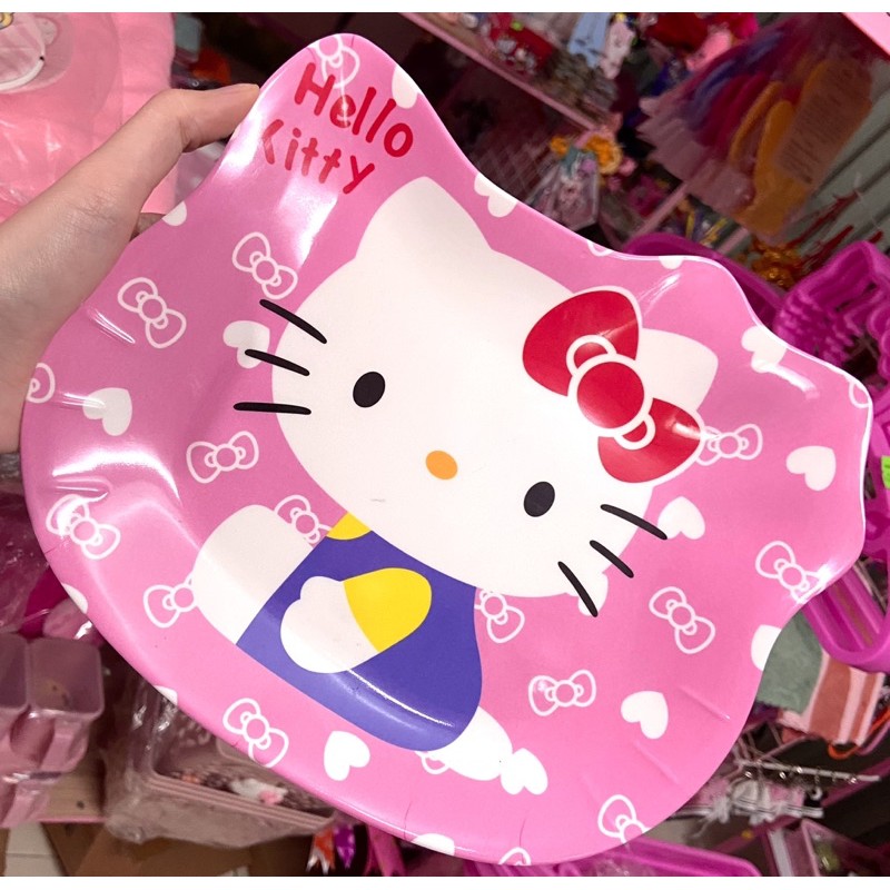 đĩa đầu mèo hello kitty